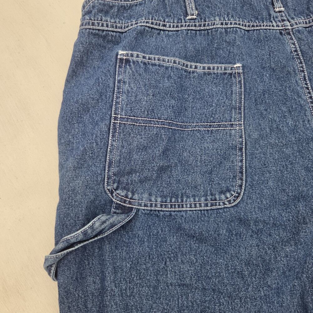 Vintage Disney Pooh Bear Eeyore Denim Overalls Womens 18/20W Embroidered - Picture 9 of 11